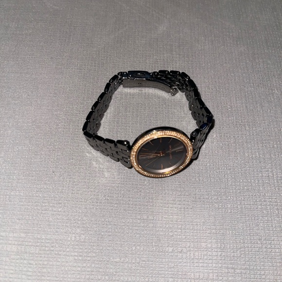 Michael Kors Black and Gold Women's Watch - Picture 3 of 5